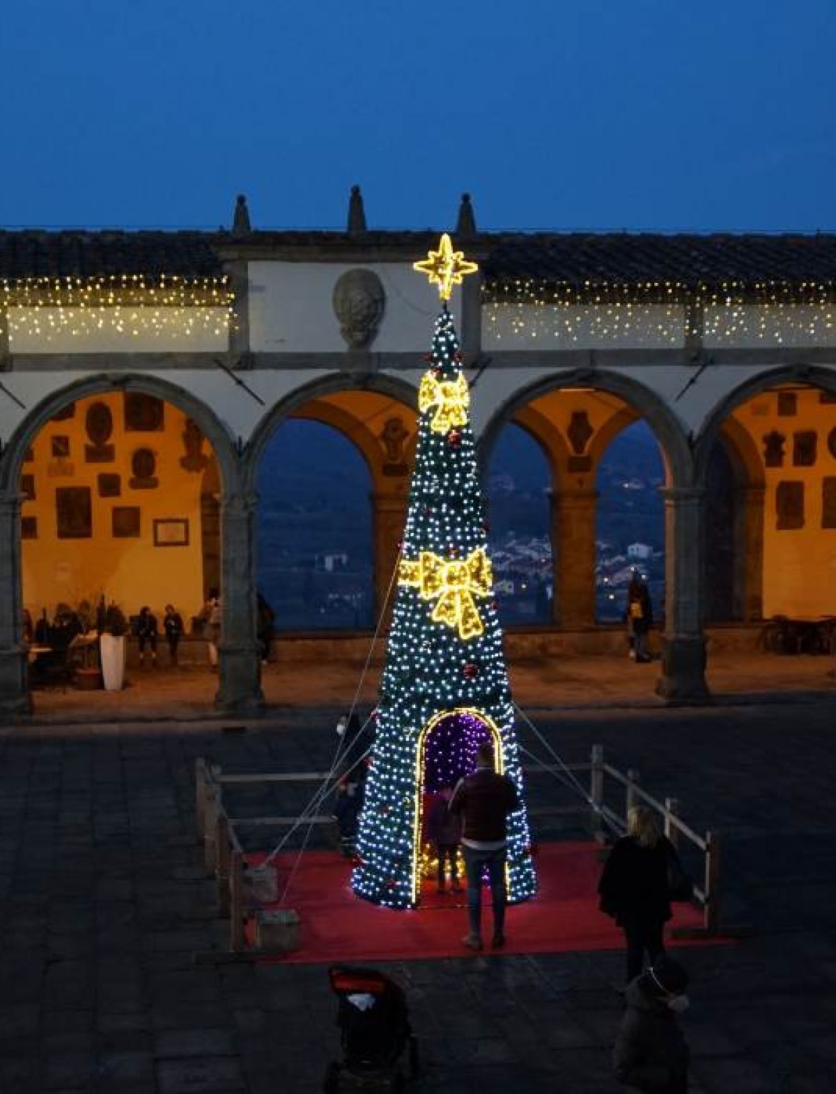albero di luci installazione a Perugia, Terni e centro italia