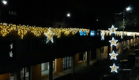 installazione luminarie natalizie presso Centro Giò - Perugia (PG)